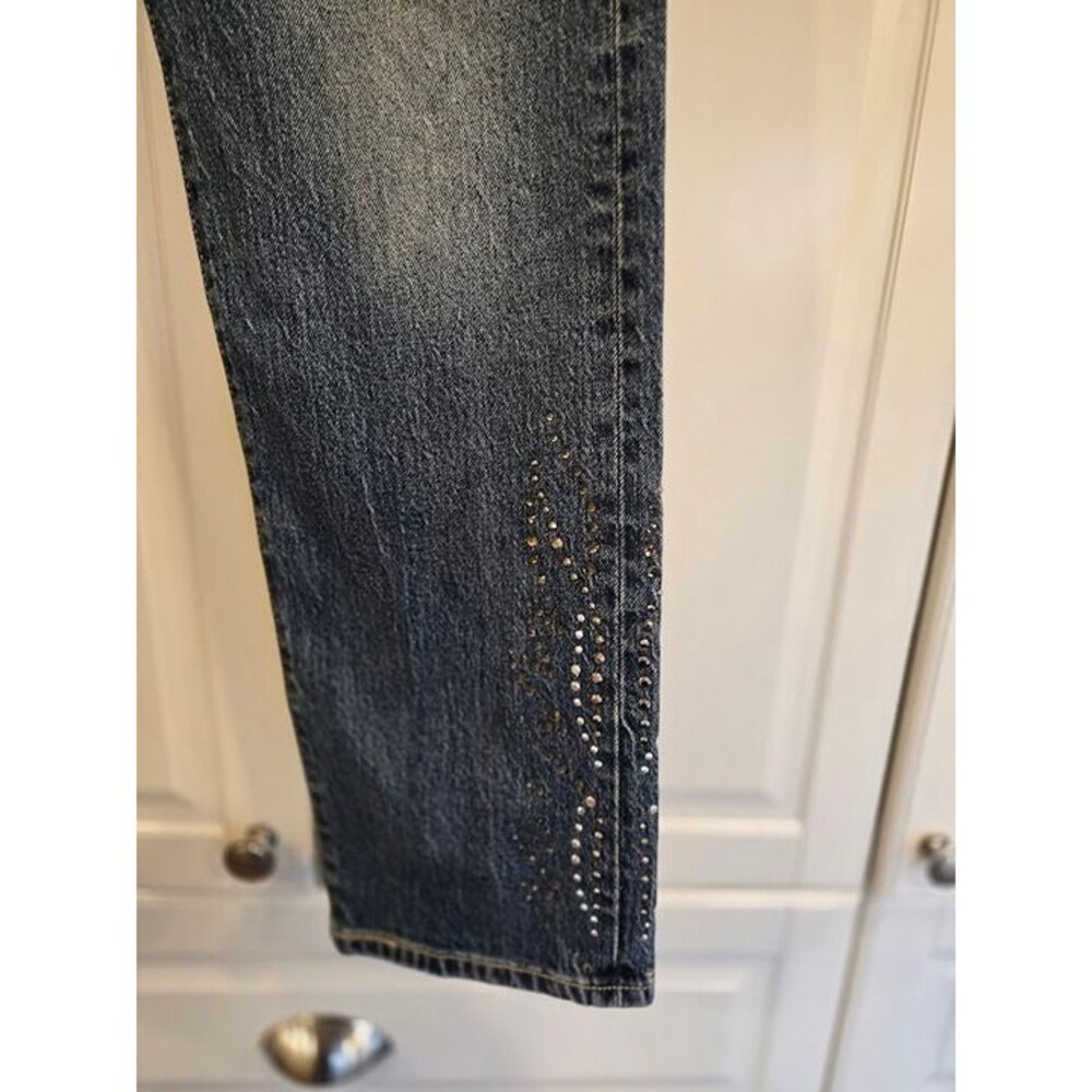 Levi's Women's 501 Curve Jeans - Solargenic Rhinestones Womens 28 x 30 New - Picture 5 of 7